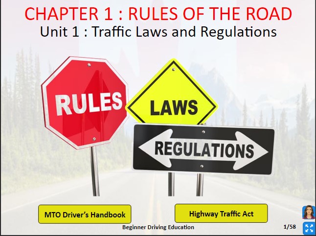 Rules of the Road - MTO Approved Online BDE Course - Master Drivers - Master Driving School Rules of the Road - MTO Approved Online BDE Course - Master Drivers - Master Driving School